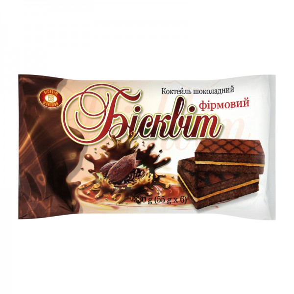 Бисквит Бисквит-Шоколад Коктейль шоколад 330г
