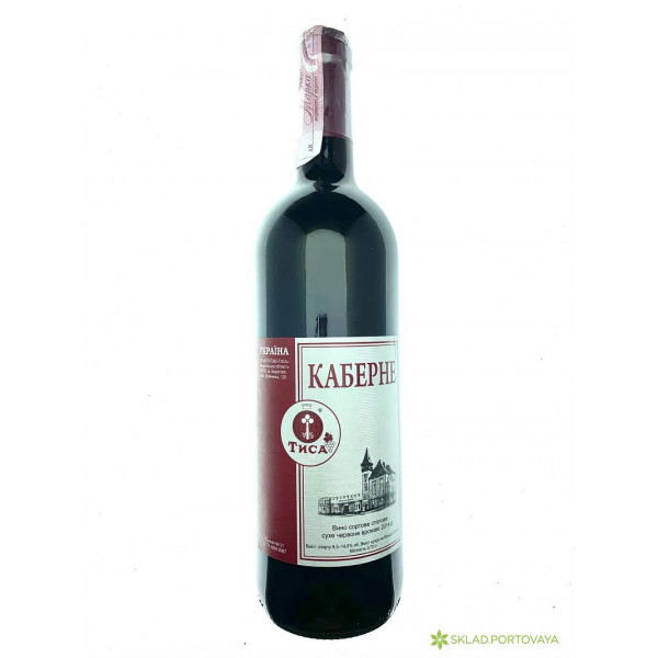 Вино Тисса Каберне красное сухое 0.75л