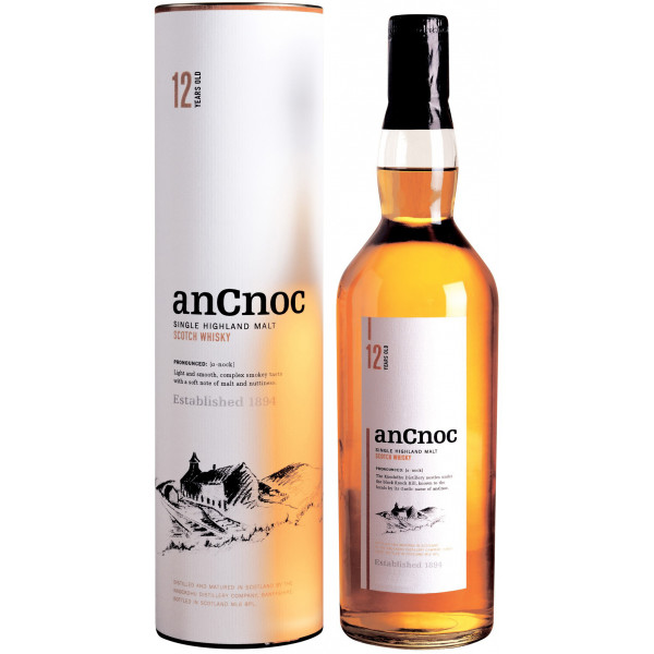 Виски anCnoc 12 y.o. 0.7 л 40% в тубусе