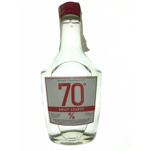 Напиток алкогольный крепкий 70° 0.25л