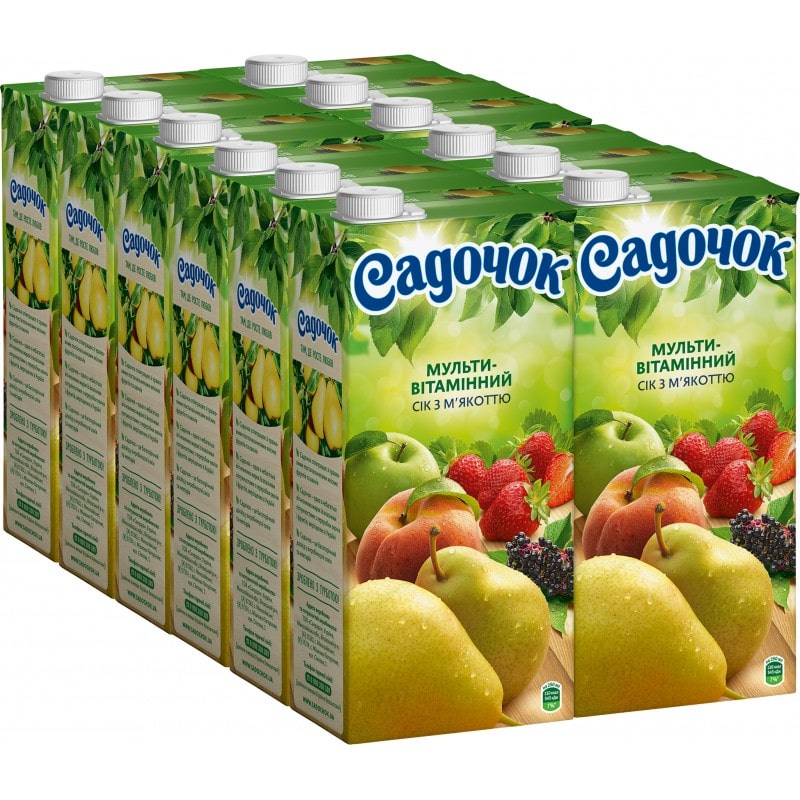Сік Садочок Мультивітамін 0.95л Сік Садочок Мультивітамін 0.95л