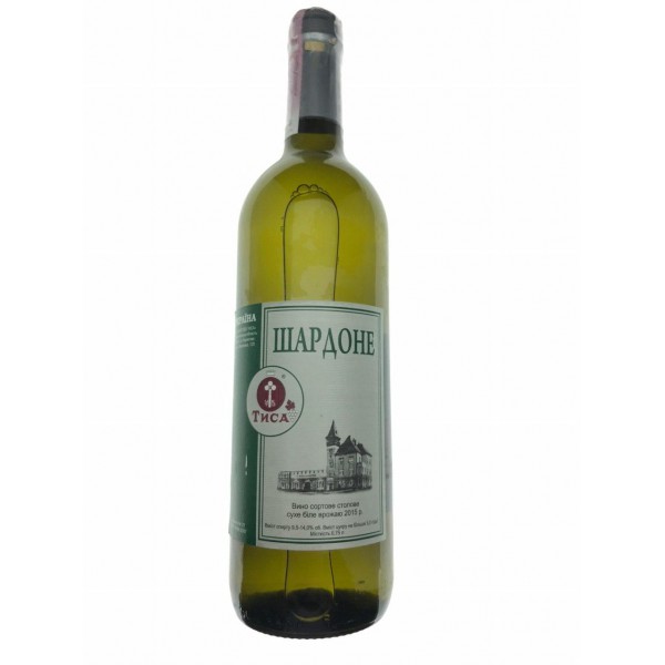 Вино Тиса Шардоне белое сух. 0.75л
