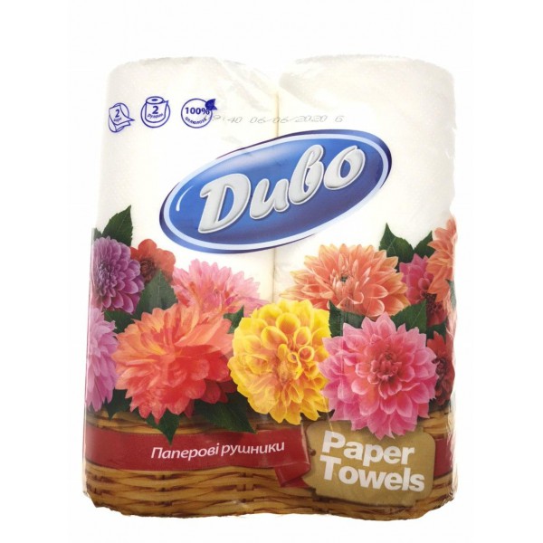 Бумажные полотенца двуслойные "Диво"