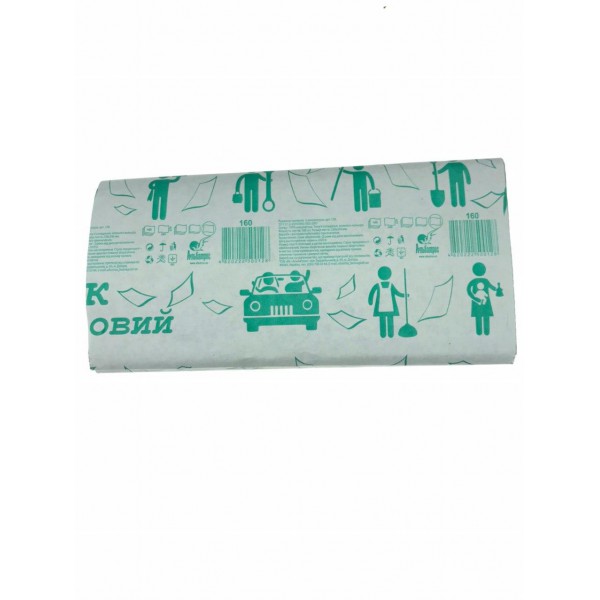Бумажные полотенца "Альбатрос" Z-образные зелёные