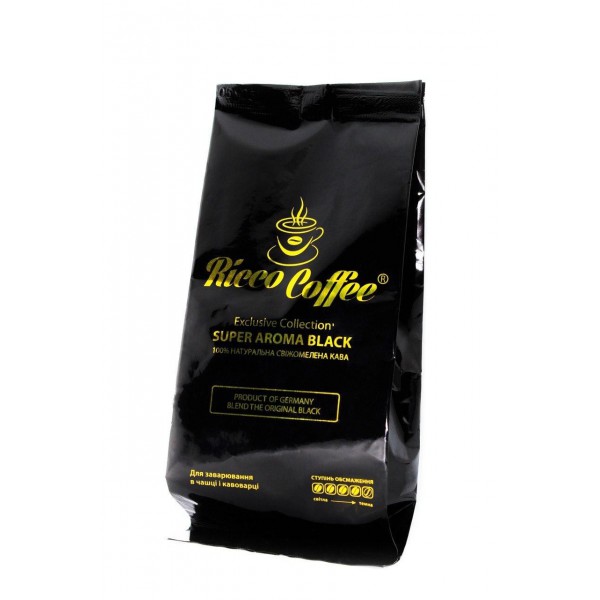 Кофе "Ricco Coffee" Super Aroma Black 225г