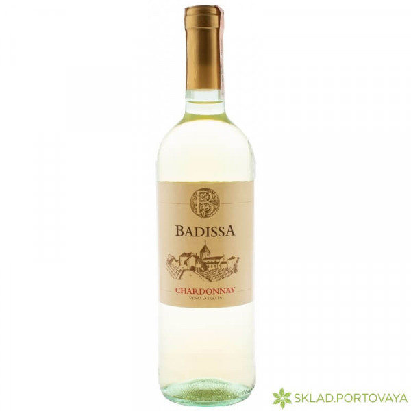Вино Badissa Chardonnay белое сухое 0,75л