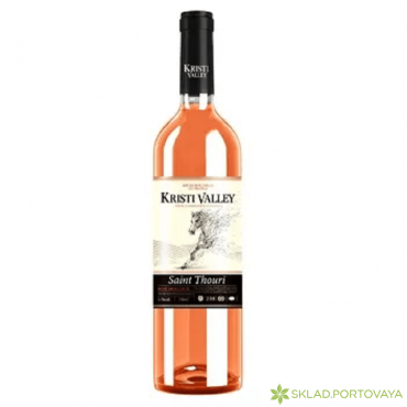 Вино Kristi Valley Saint Thouri розовое полусладкое 0,75л