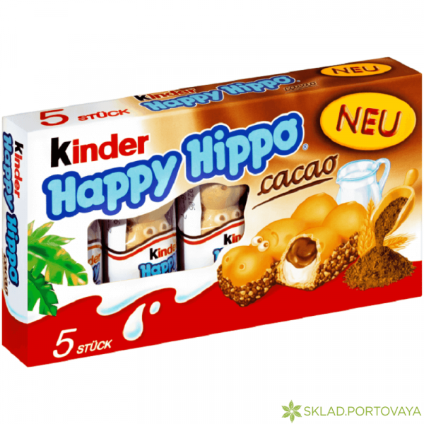 Батончики Kinder Happy Hippo 103.5г