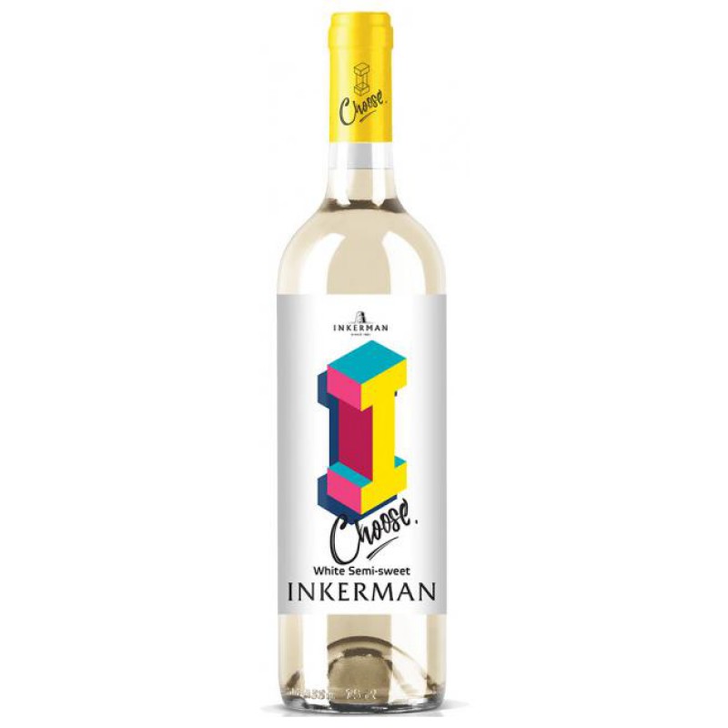 Вино Inkerman I Choose біле напівсолодке 0.75 л Вино Inkerman I Choose біле напівсолодке 0.75 л