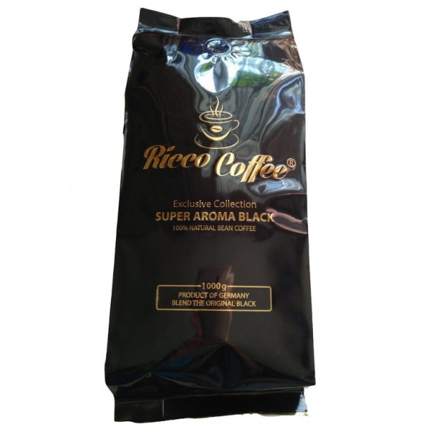 Кофе "Ricco Coffee" Super Aroma Black зерно 250г