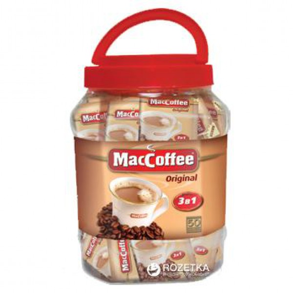 Кофе "MacCoffee"  3в1 Банка 50 пакетиков