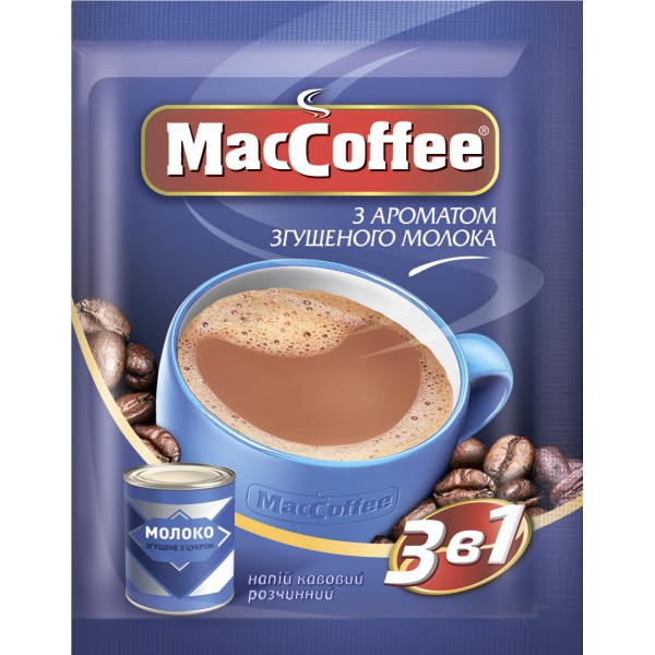 Кофе MacCoffee Сгущенное молоко 3в1 20/18г