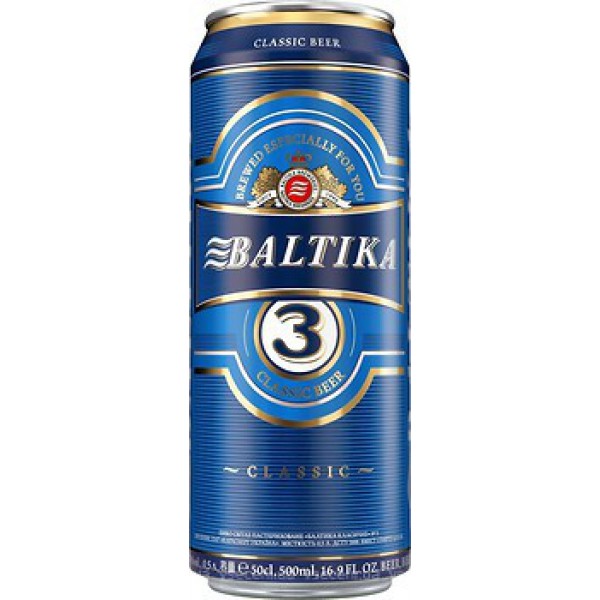 Пиво "Балтика" №3 Классическое Ж/Б 0.5л
