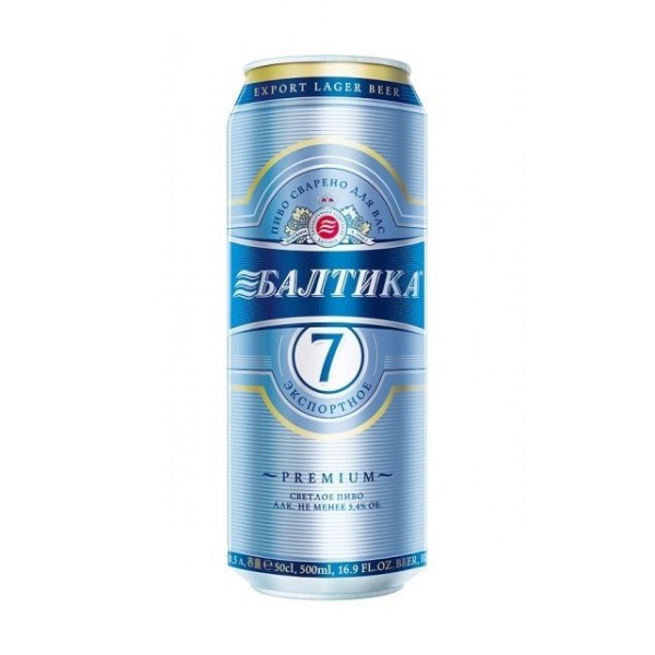 Пиво "Балтика" №7 Экспортное Ж/Б 0.5л