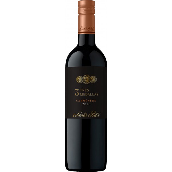 Вино Tres Medallas Carmenere красное сухое 0.75л