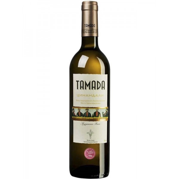 Вино Tamada Мцване белое сухое 0.75л