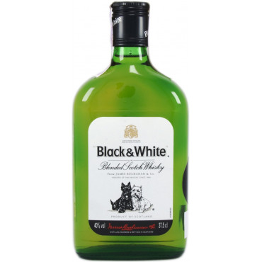 Виски Black and White 0.375л
