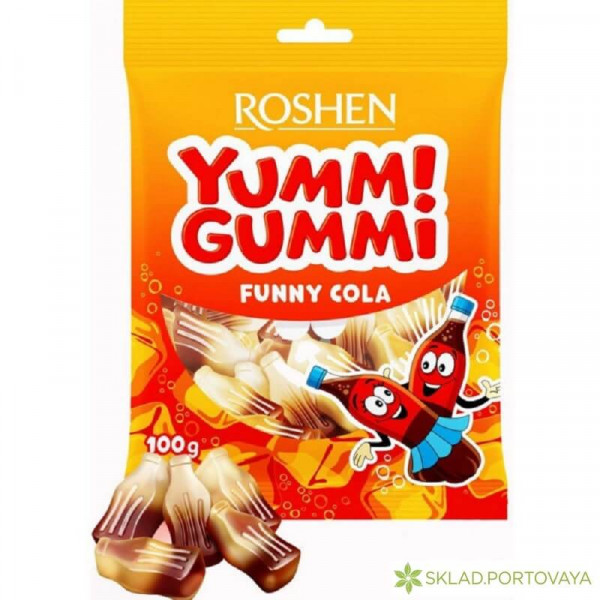 Конфеты Roshen Yummi Gummi Funny Cola 200г